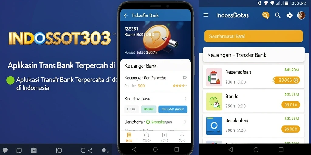 Tampilan antarmuka aplikasi INDOSLOT303 untuk Transfer Bank yang praktis.