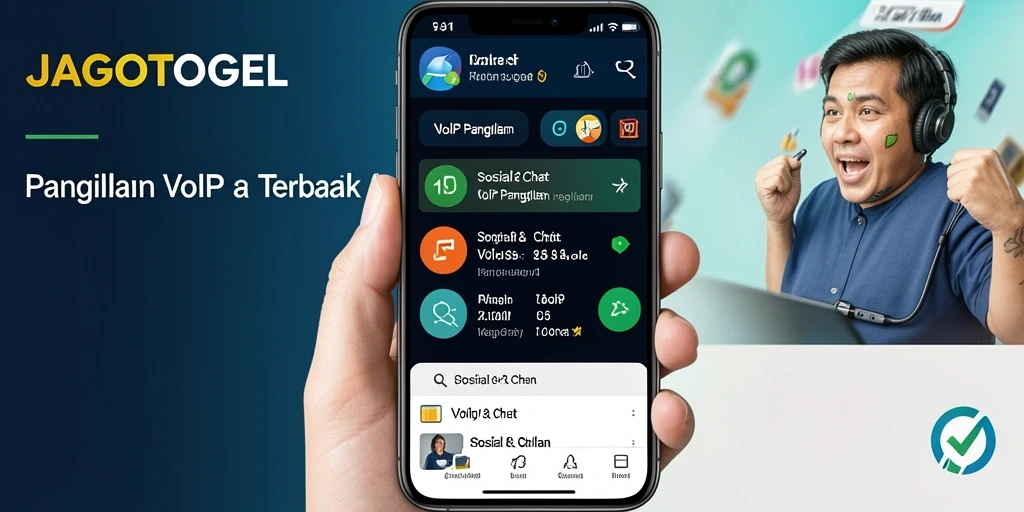 Antarmuka bersih JAGOTOGEL untuk panggilan VoIP yang mudah digunakan.
