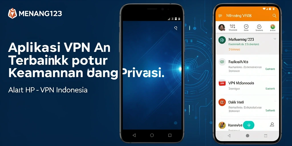 Antarmuka sederhana dan fungsional dari MENANG123 untuk VPN Indonesia.