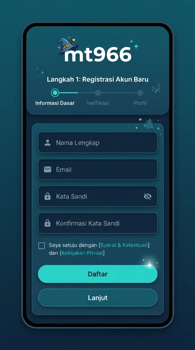 Buat Akun Baru mt966 dengan Mudah