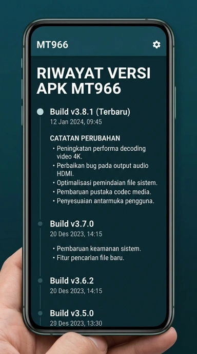 Riwayat Versi mt966 untuk Pengguna Android